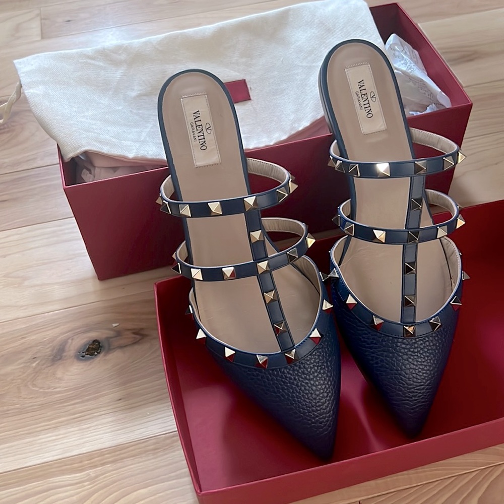 Valentino Garavani rockstud caged mules